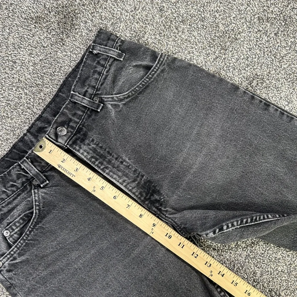 Levis Orange Tab Straight Fit Black Denim Jean Men No Size Tag Fit 31x30‎ Casual